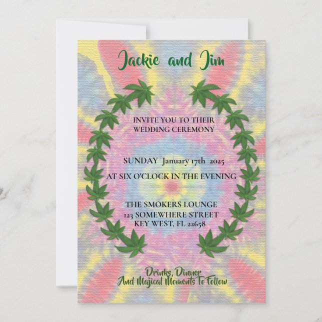 Smokin' Hot Wedding Invitation (Front)