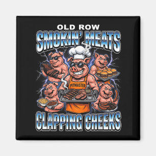 Smokin Meats Clapping Cheeks Bbq Pig Pitmaster 1 Magnet