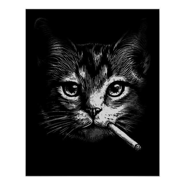 Smoking Cat  Poster (Front)