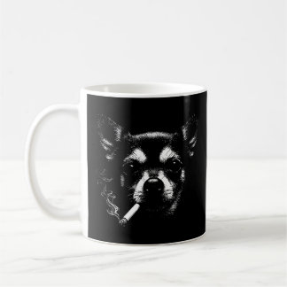 Smoking Chihuahua Coffee Mug