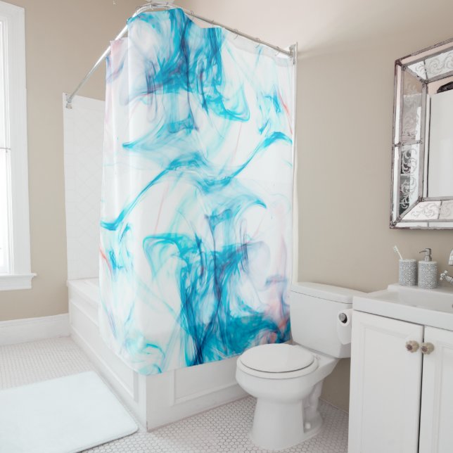 Smoking Colour Shower Curtain (In Situ)