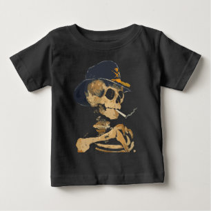 Smoking Cowboy Skeleton Baby T-Shirt