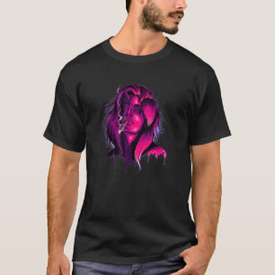 Smoking Demon Girl Grunge Aesthetic Pastel Gothic T-Shirt