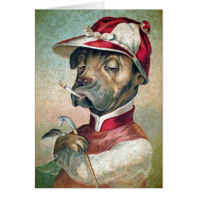 Smoking Dog All Occasions Greeting Card (Front)