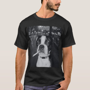 Smoking Dog Gen Z Meme T-Shirt