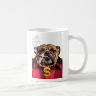 Smoking Gangsta Bulldog Coffee Mug