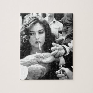 Smoking Girl Jigsaw Puzzle