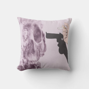 Smoking harms yourself, printable wall art cushion