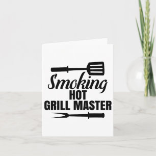 Smoking Hot Grill Master Bbq King Queen Of The Gri Card