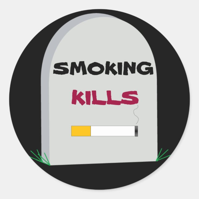 smoking kills sticker (Front)