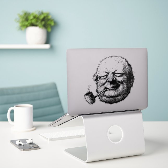 Smoking man (Laptop On Desk)