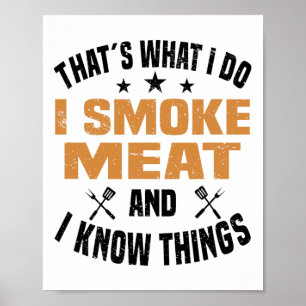 Smoking Meat Bbq Grilling Smoker Smoked Meat 2 Poster