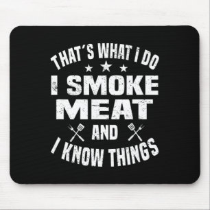 Smoking Meat Bbq Grilling Smoker Smoked Meat 3 Mouse Pad