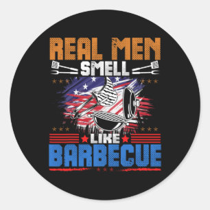 Smoking Meat Grilling Bbq Meat Smoker Classic Round Sticker