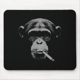 Smoking meme monkey for men women monkey smokingSm Mouse Pad