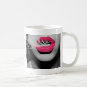 Smoking Mouth Coffee Mug