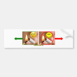 SMOKING/NO SMOKING (Trim as you wish) Bumper Sticker