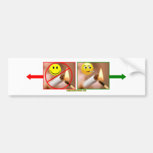SMOKING/NO SMOKING (Trim as you wish) Bumper Sticker