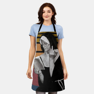 Smoking Nuns Retro Style Apron