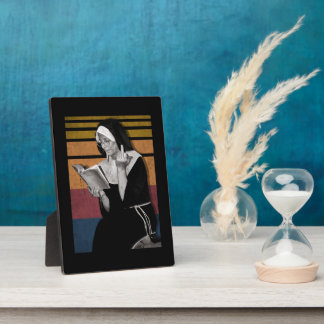 Smoking Nuns Retro Style Plaque