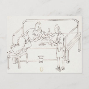 Smoking Opium Postcard
