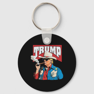 Smoking Weed Key Ring