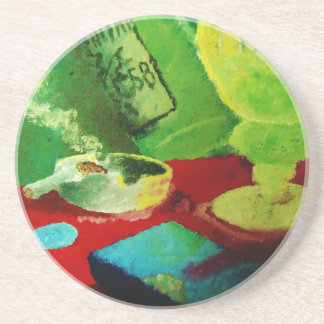 Smoky Absinthe Bar Coaster