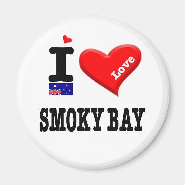 SMOKY BAY - I Love Magnet (Front)
