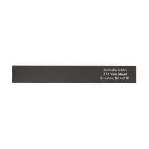 Smoky Black Upscale Colour Complementing Wrap Around Label