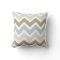 Smoky Blue Grey, Tan, and Brown Chevron Pattern