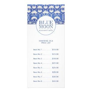 Smoky Blue Monogram Craftsperson Rack Card