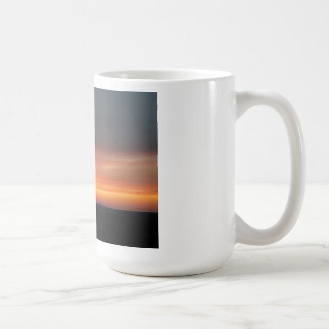 Smoky Cleveland Sunset Coffee Mug (Right)