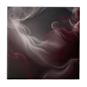 Smoky Elegant Marble on Dark Grey Ceramic Tile