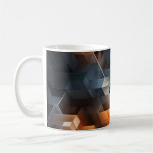 Smoky Ember Abstract Coffee Mug