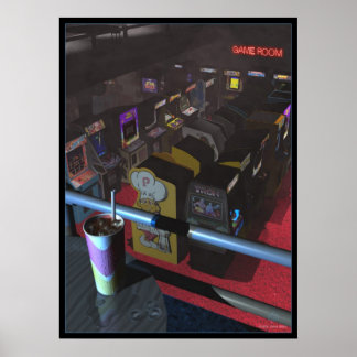 Smoky Game Room Poster