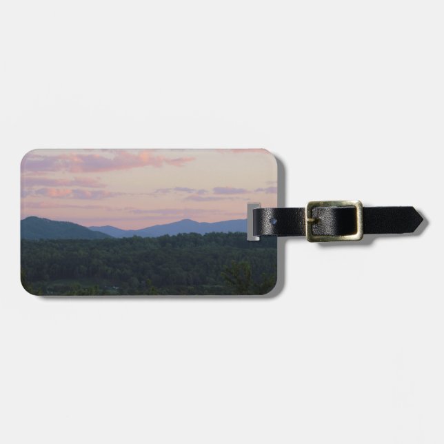 Smoky Mountain at Sunset Luggage Tag (Front Horizontal)