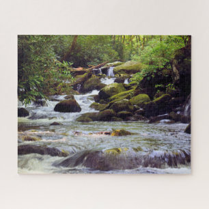 Smoky Mountain Stream  -  16x20 Jigsaw Puzzle