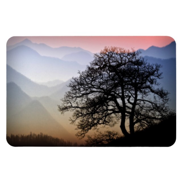 Smoky Mountain Sunset from the Blue Ridge Parkway Magnet (Horizontal)