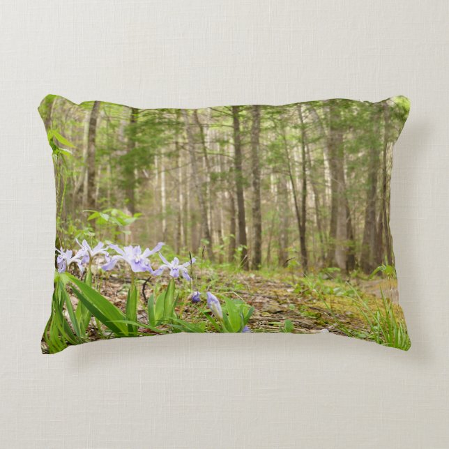 Smoky Mountain Trail in Spring Decorative Cushion (Front)