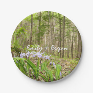 Smoky Mountain Trail in Spring Paper Plate