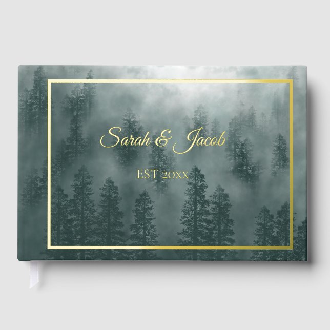 Smoky Mountain Wedding Guest Book (Front)