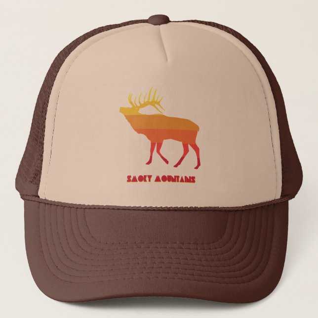 Smoky Mountains Elk Trucker Hat (Front)
