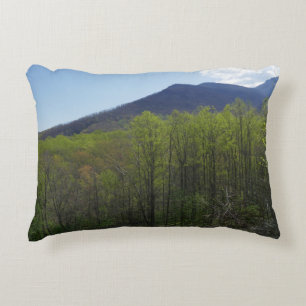 Smoky Mountains in Spring Landscape Decorative Cushion