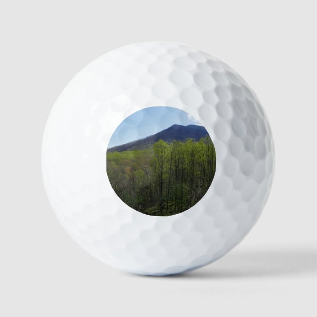 Smoky Mountains in Spring Landscape Golf Balls (Front)