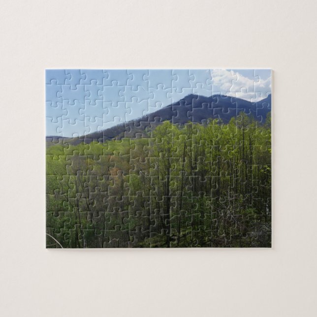 Smoky Mountains in Spring Landscape Jigsaw Puzzle (Horizontal)