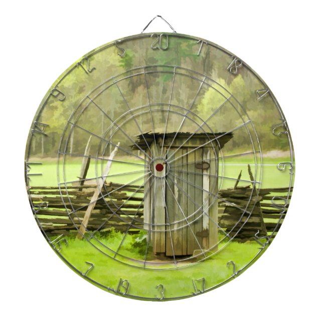 Smoky Mountains Outhouse Dartboard (Front)