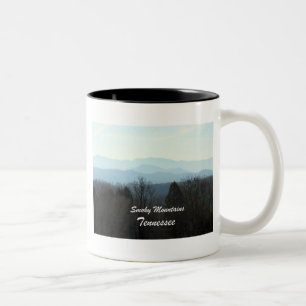 Smoky Mountains, Tennessee Two-Tone Coffee Mug