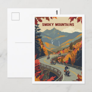 Smoky Mountains Vintage Famous Travel Place Postcard