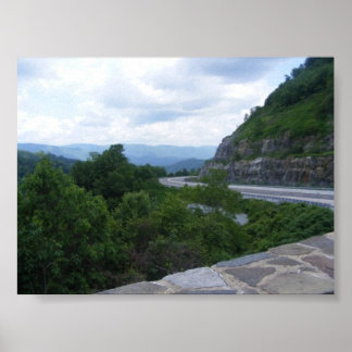 Smoky Mt. scenic overlook Poster