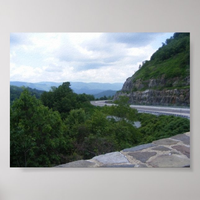 Smoky Mt. scenic overlook Poster (Front)
